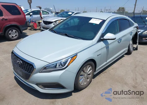 2016 Hyundai Sonata Hybrid Se z USA, uszkodzony, nr VIN KMHE24L13GA031447